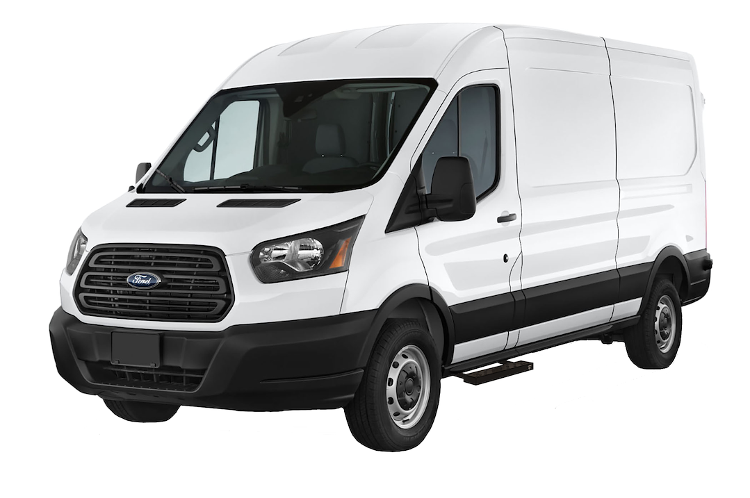 Carr 451001-1 Ford Transit Single Black Steel Step - image 4