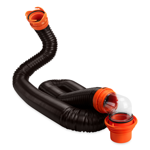 Camco 43075 RhinoFLEX 20' RV Sewer Hose Combo Kit with Storage Box & Hose Supports
