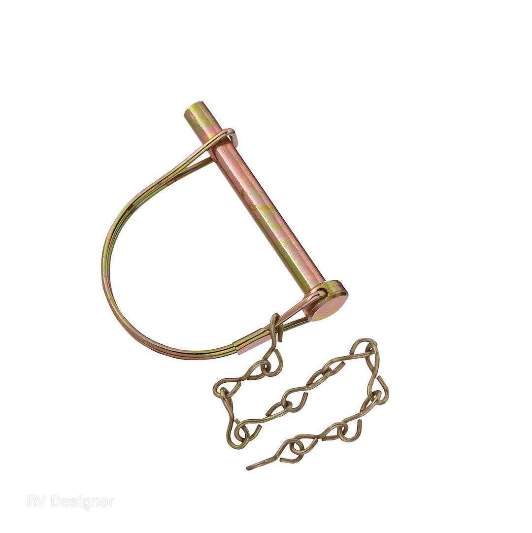 RV Designer Trailer Coupler Safety Pin Clip (H421)