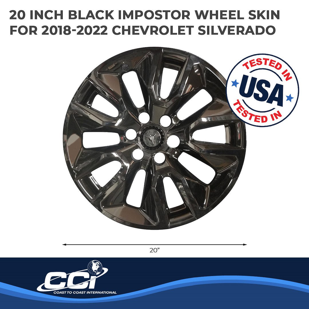 Coast To Coast IMP454BLK Black Silverado/Tahoe Wheel Skins - image 3