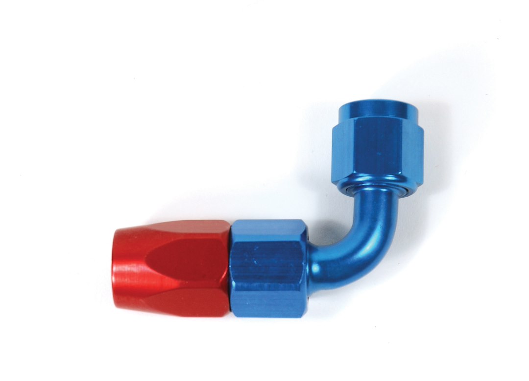 SpeedFX 510890 Red/Blue 90-Degree -8 AN Hose End