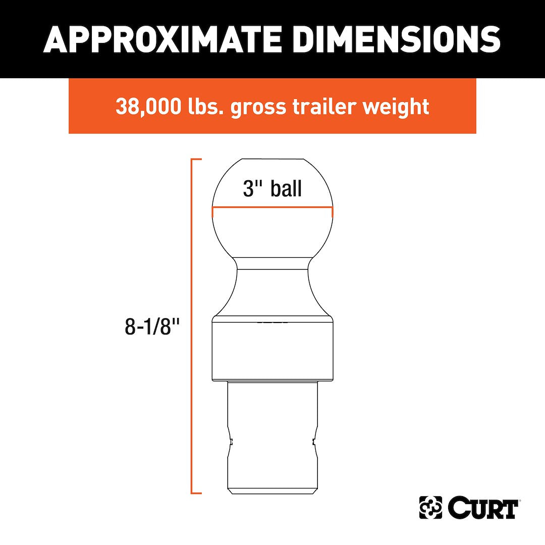 Curt 60634 Gooseneck Trailer Hitch Ball - image 9