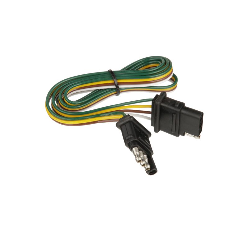 Pollak Trailer Wiring Connector (4WF648V) – Color: Black