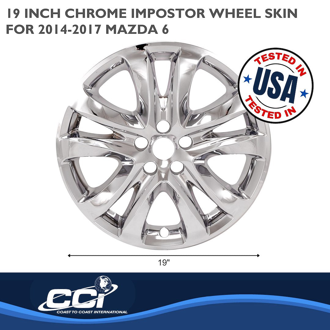 Coast To Coast IMP472X Mazda6 Chrome 19-Inch Wheel Skins - image 2