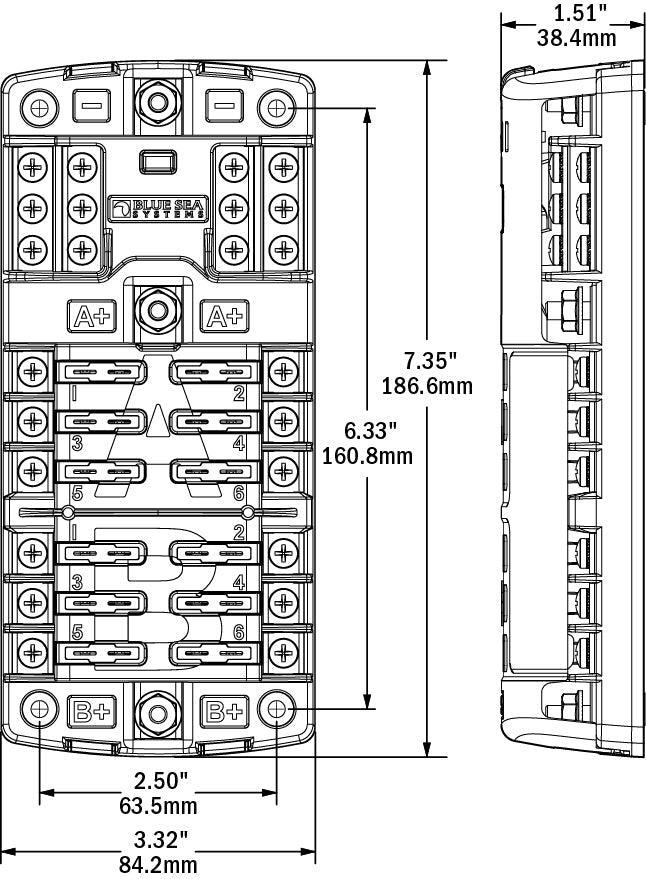 Blue Sea 5032-Bss Fuse Block - image 2