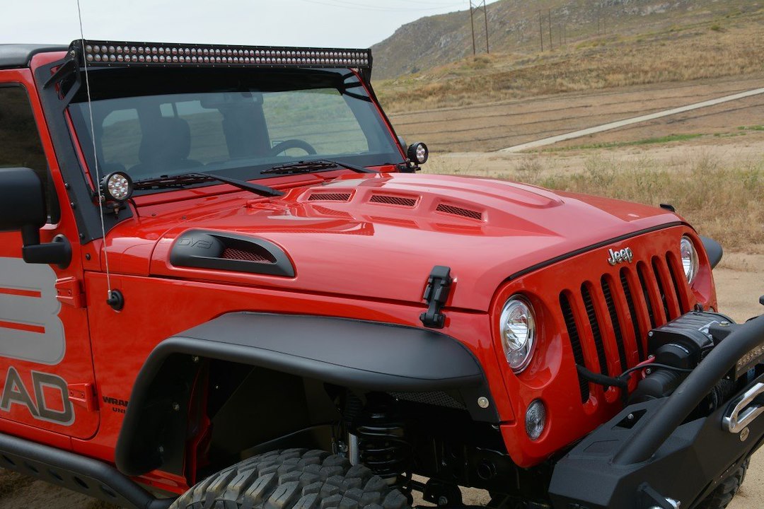 DV8 Offroad HDMB07-02 Black Vented Heat-Dispersion Hood