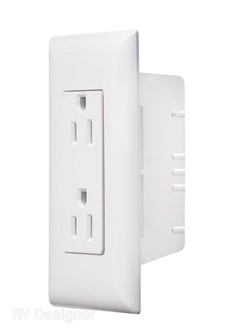 RV Designer Receptacle (S831) – Color: White