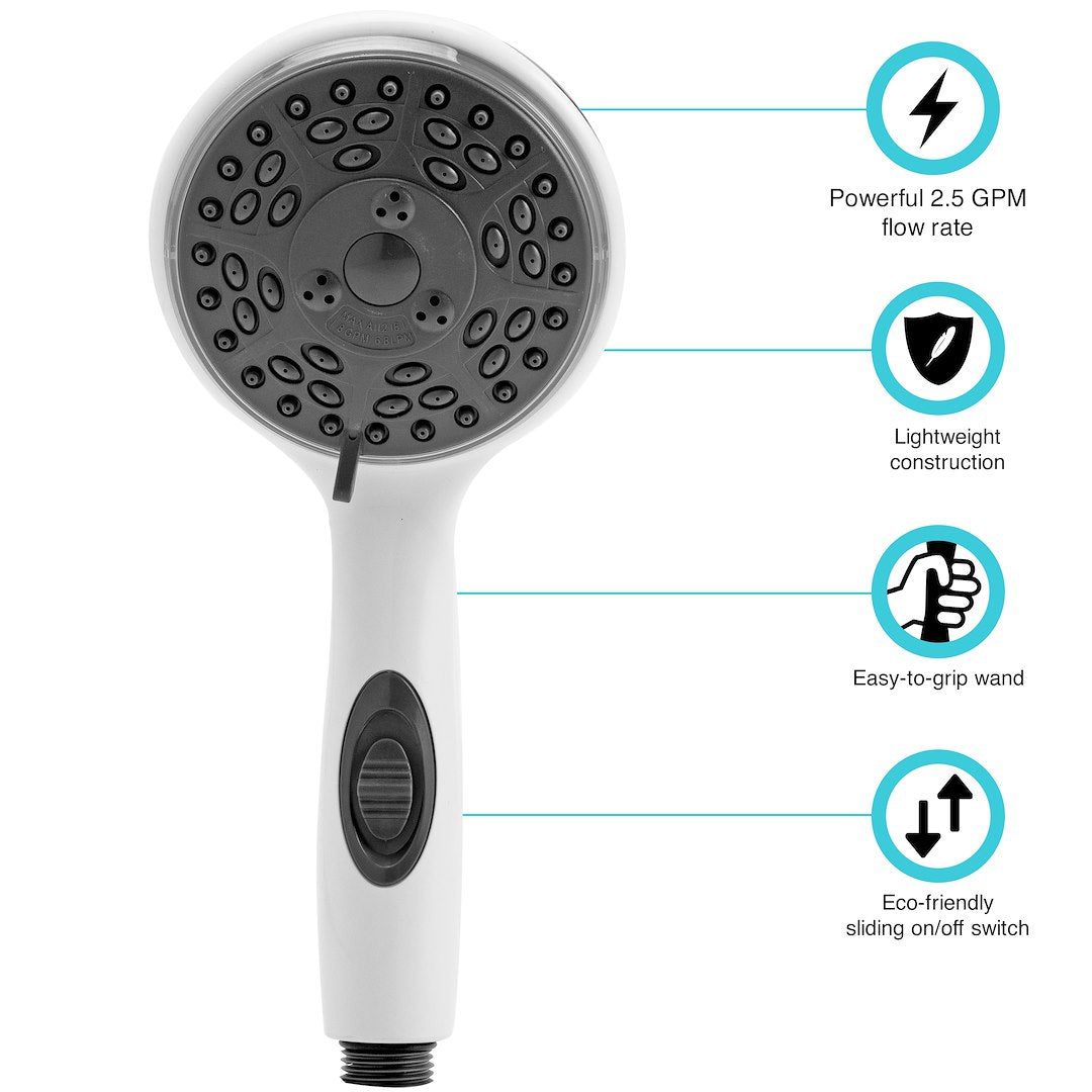 Dura Faucet Df-Sa432k-Wt Shower Head - image 5