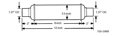 Cummins Power Generation 155-2449 Generator Exhaust Resonator