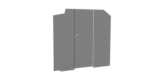 Holman 40641 Low-Roof Steel Bulkhead Divider