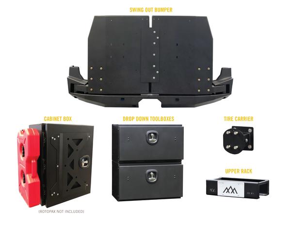 Backwoods Adventure Mods BWFDTR-203ZZVVB Rear Swing-Out Bumper - image 1