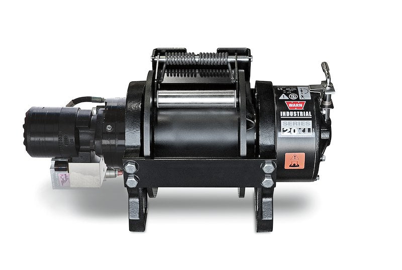 WARN 77560 Series 20XL Hydraulic Industrial Winch – 20,000 lb Long Drum Air Clutch