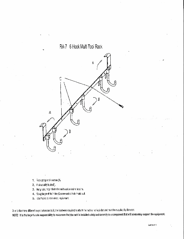 Rack-Em Ra-7 Tool Organizer - image 6