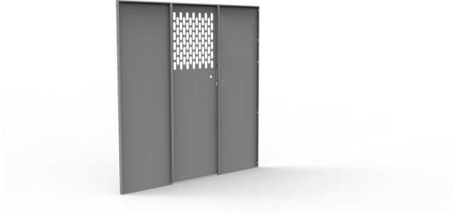Holman 40653 Steel Bulkhead Divider with Perforated Door