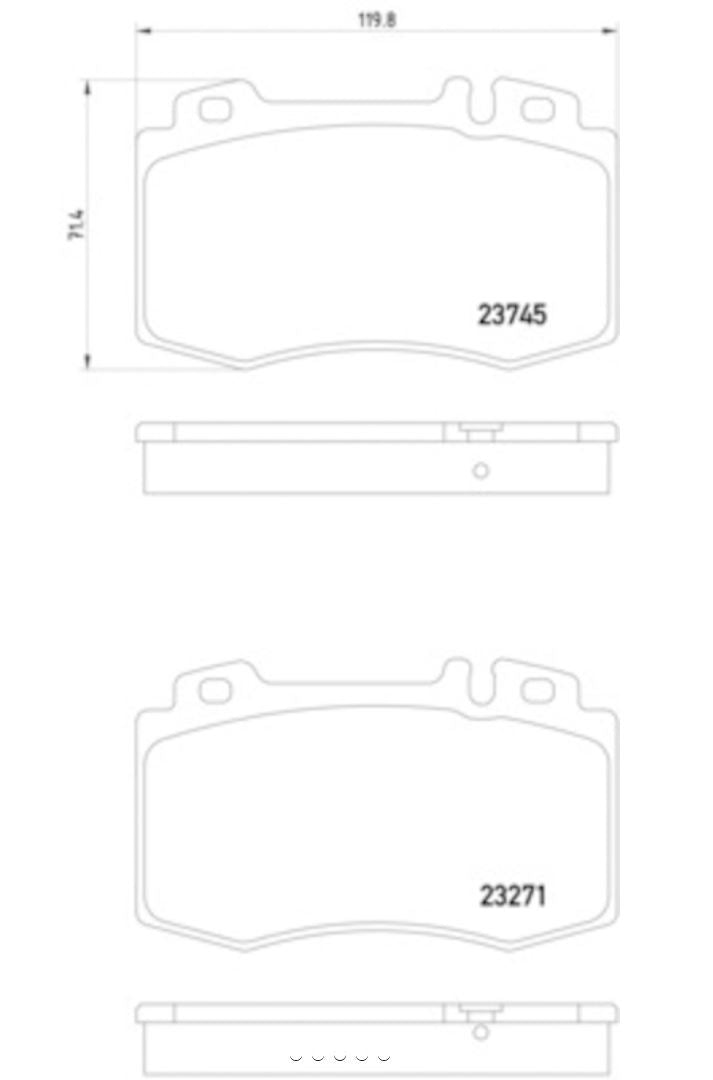 Hella Pagid 355010101 Low-Metallic Disc Brake Pad Set