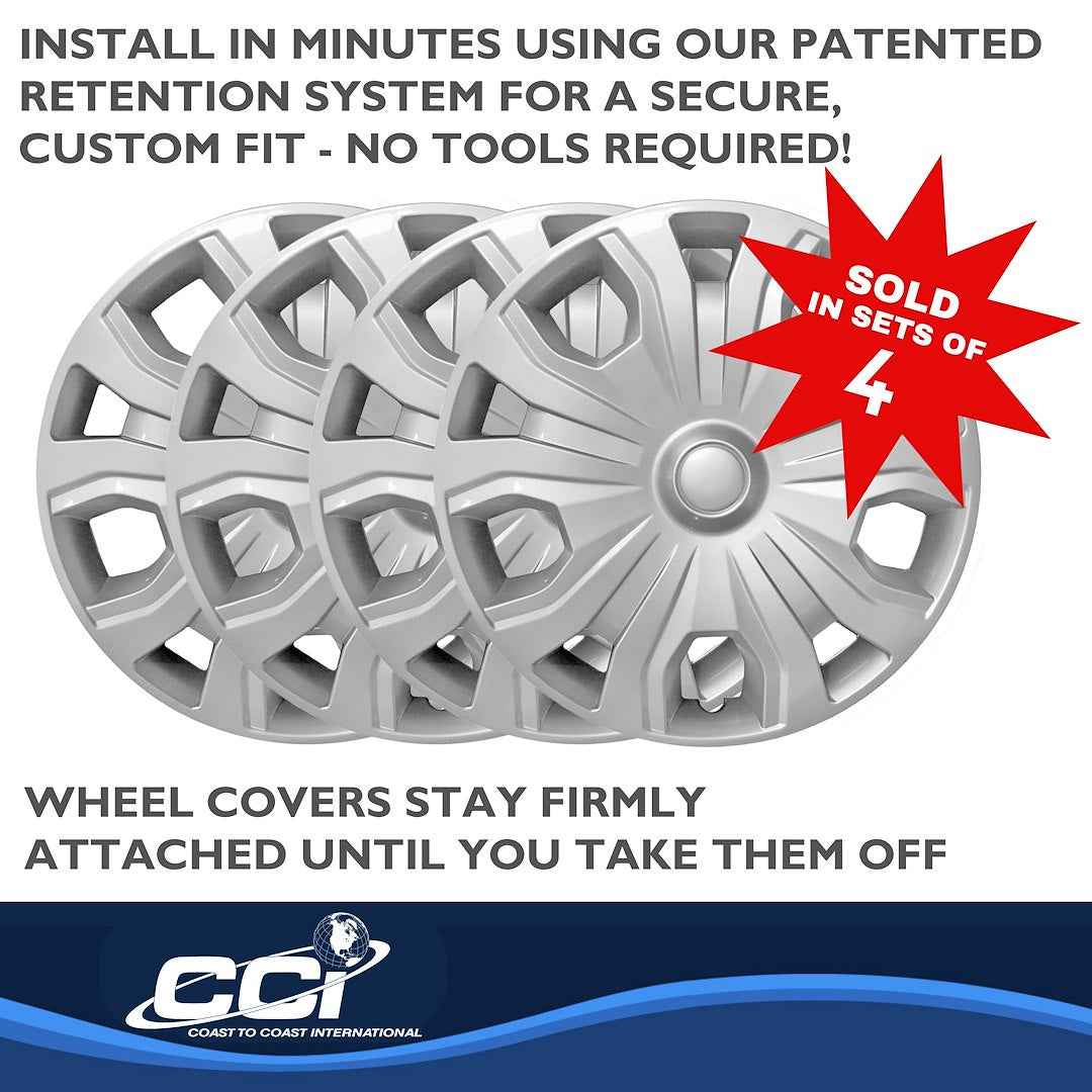 Coast To Coast 54316S Transit Silver Split-Spoke Covers