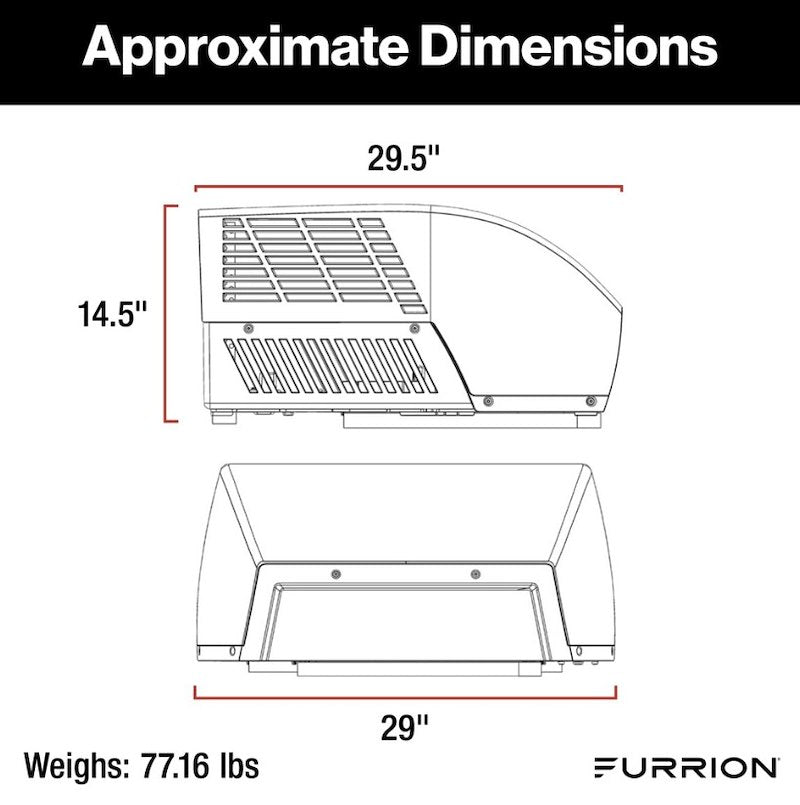 Furrion 2025008214 Chill Cube 18K Climatiseur de VR blanc avec pompe à chaleur