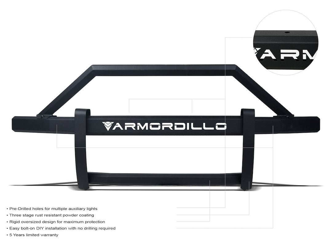 Armordillo AR2 Pre-Runner Steel Grille Guard 8704141 - image 4