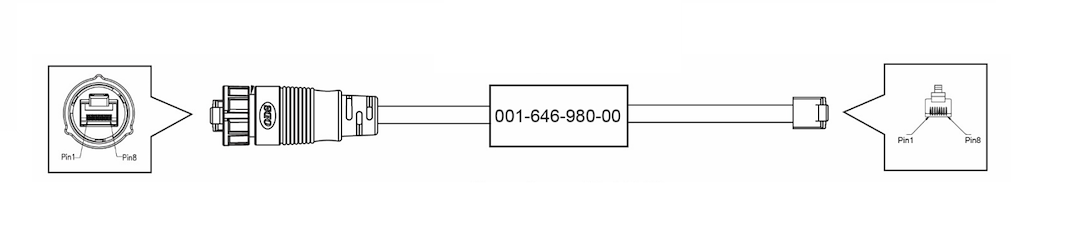 Furuno 001-646-980-00 Ethernet Cable