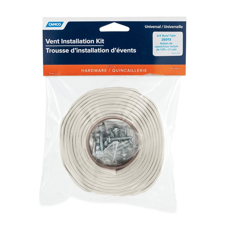 Camco Roof Vent Installation Kit (25013) – Type: Rubber RV Roof