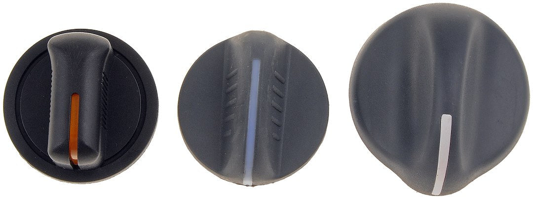 Dorman 76899 Black Temperature Control Knobs, Set of 3 - image 1