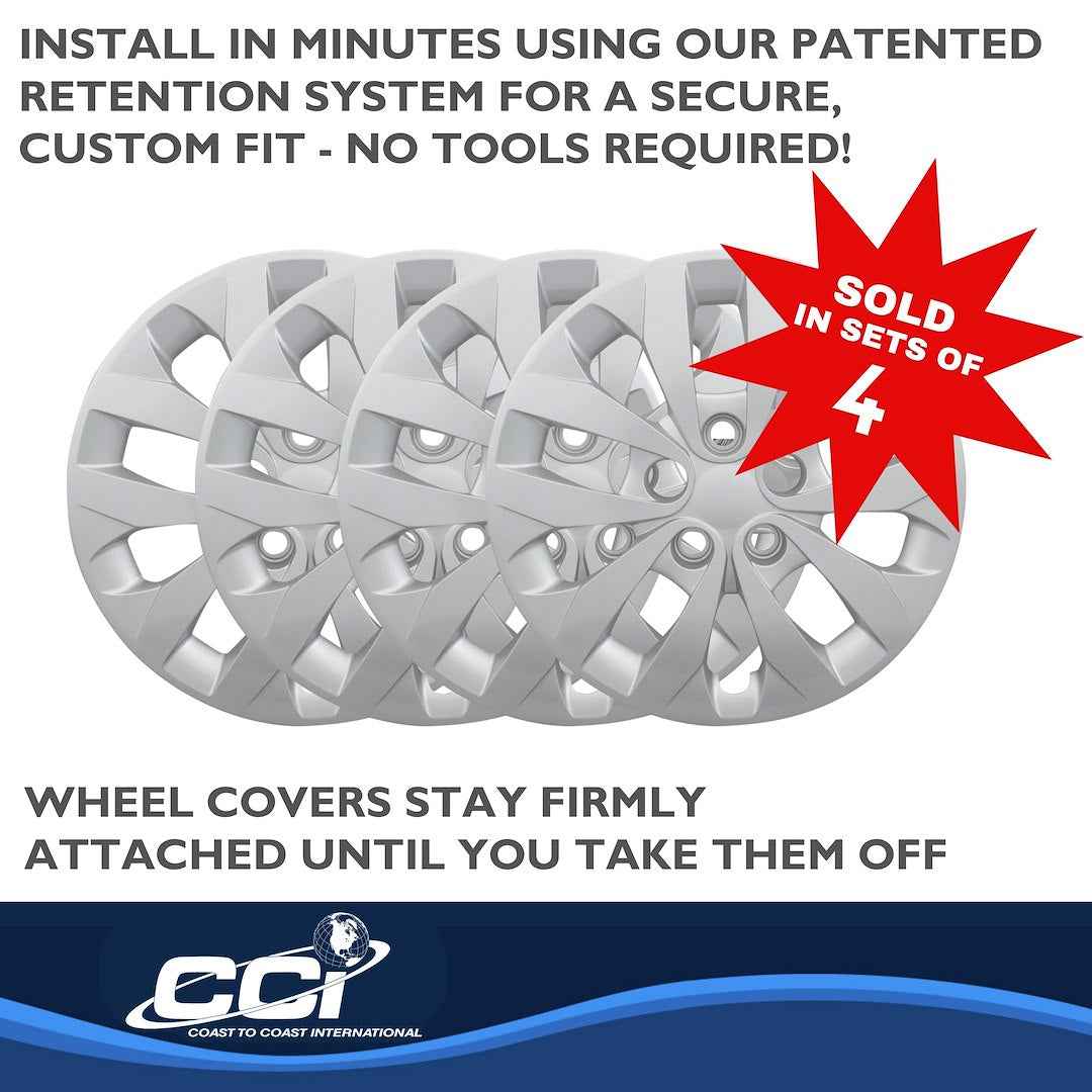 Coast To Coast 53616S Elantra Silver 10-Spoke Covers