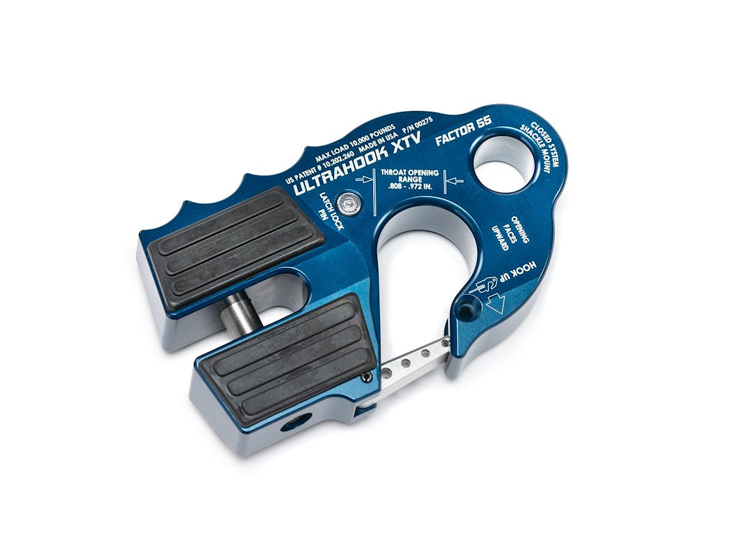 Factor 55 00275-02 Blue Ultrahook XTV Winch Hook
