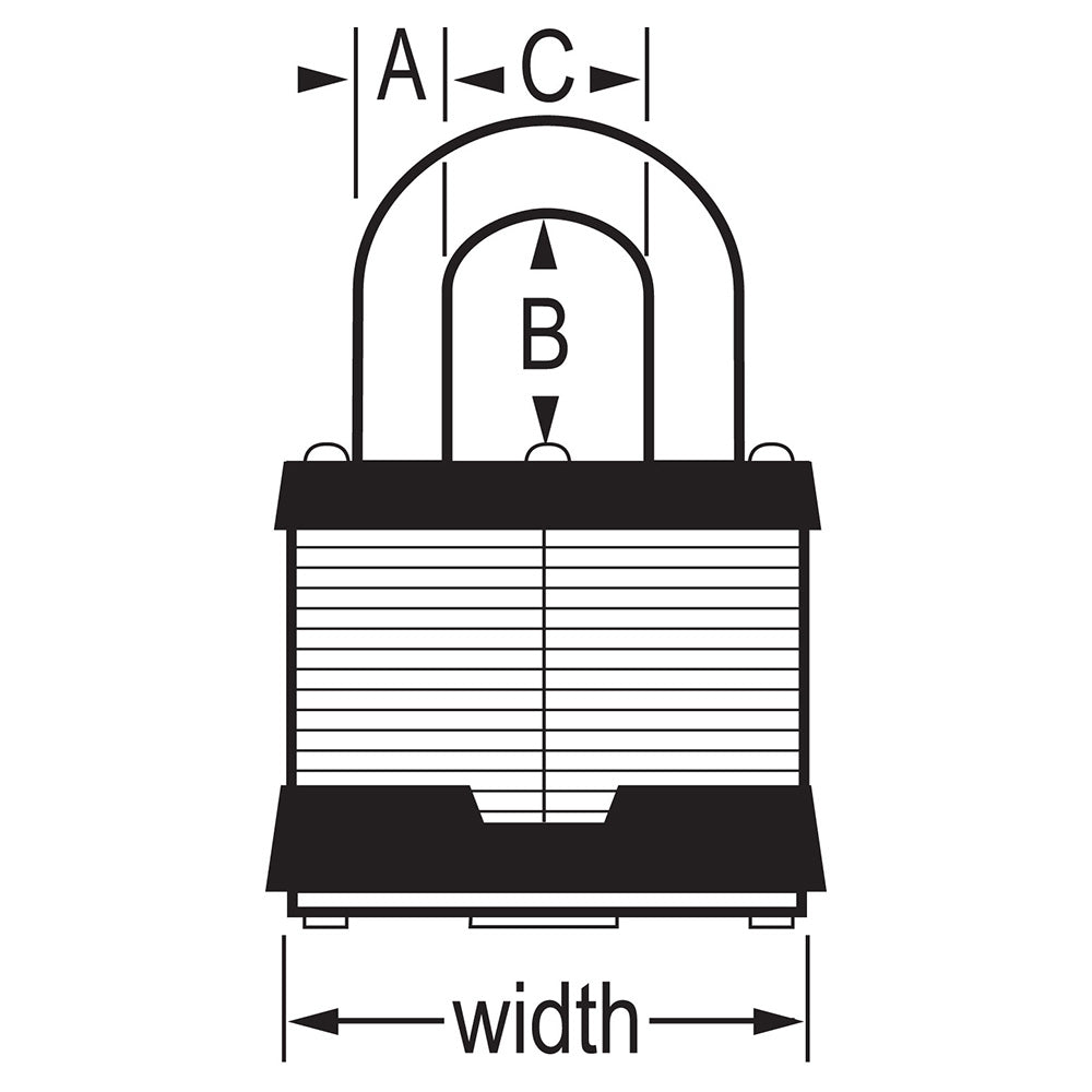 Master Lock 5KA Series Keyed-Alike Laminated Steel Padlock