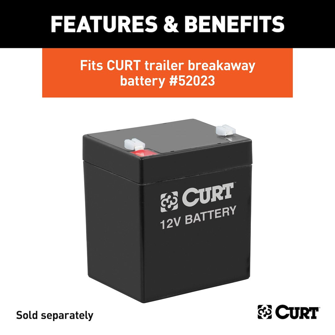 CURT Trailer Breakaway System Battery Box (52027) – Material: Plastic