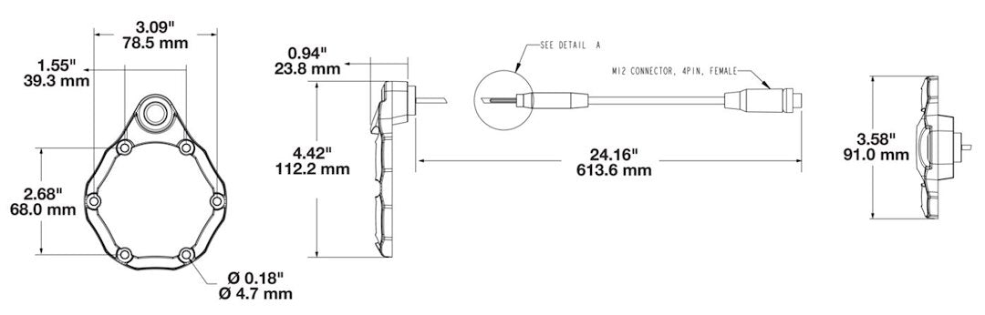 J.W. Speaker 8001671 Trail 6 Bezel