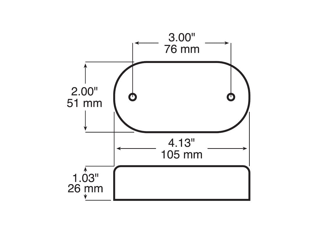 Peterson Mfg. 4.13 Inch Length X 2 Inch Width LED Clearance (V180a)