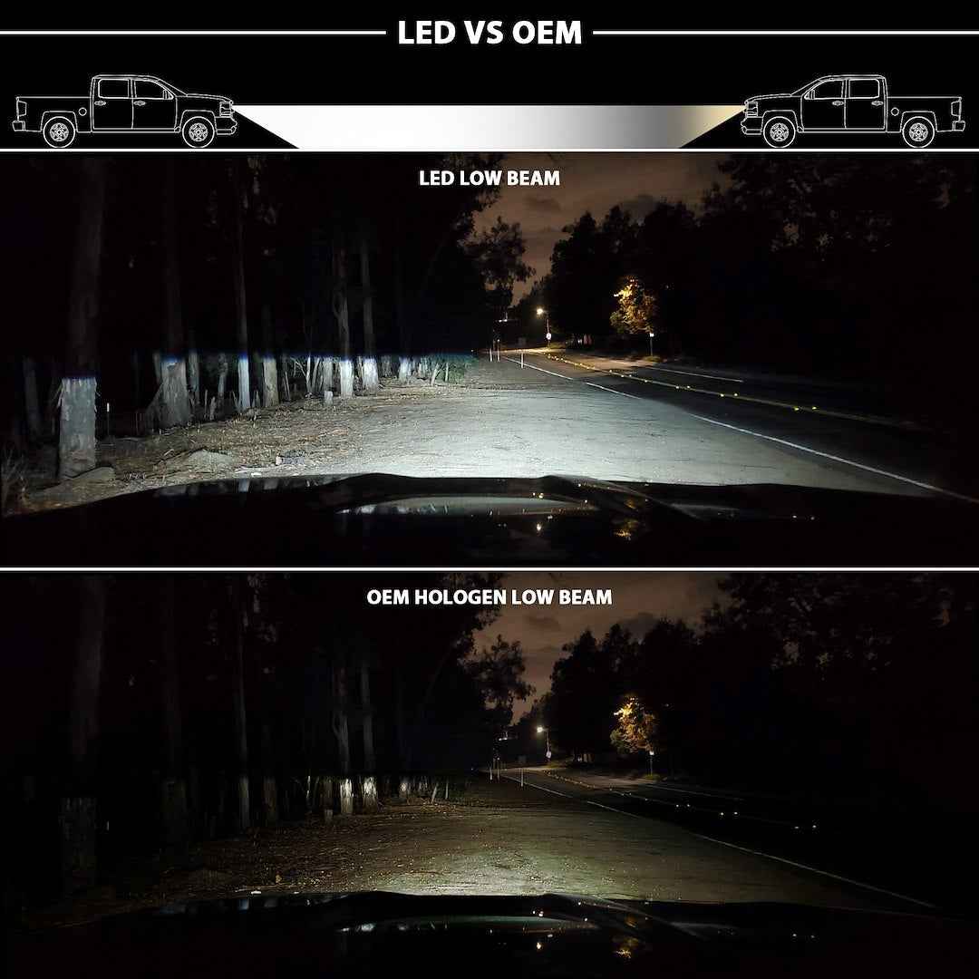 ANZO USA 111464 Black LED Projector Headlights for Ram 1500–3500