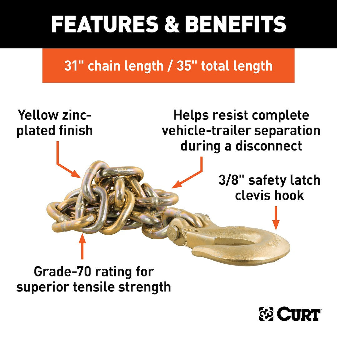 Curt 80316 Trailer Safety Chain - image 2
