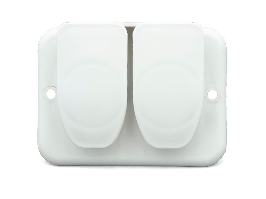 B&B Molders Tv Cable Entry Plate (94323) – Capacity: Dual Cables