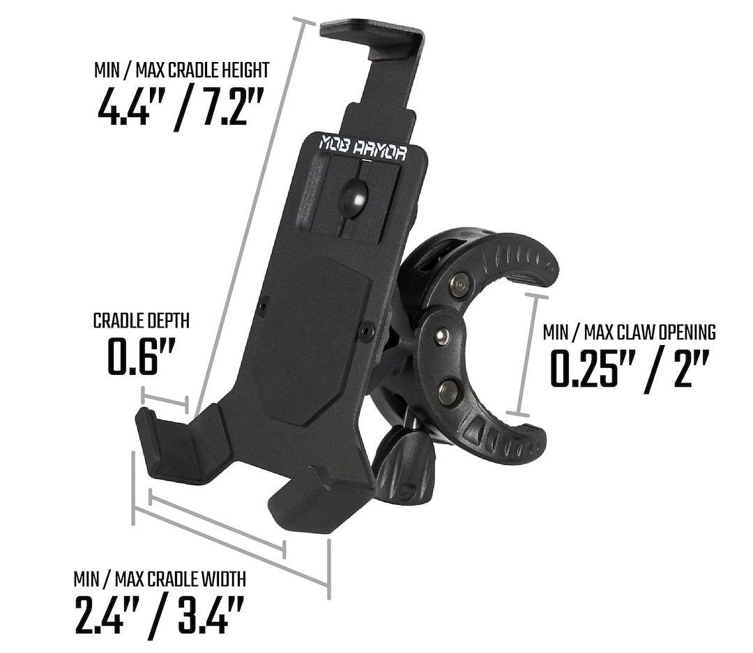 Mob Armor Mobc2-Blk-Lg Large Black Claw Phone Mount