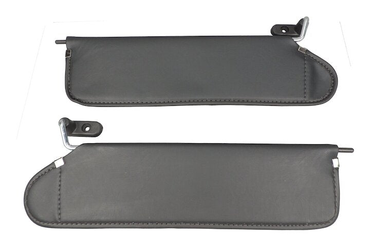 Crown Automotive RT52002 Agate/Black Vinyl Sun Visor Pair - image 1