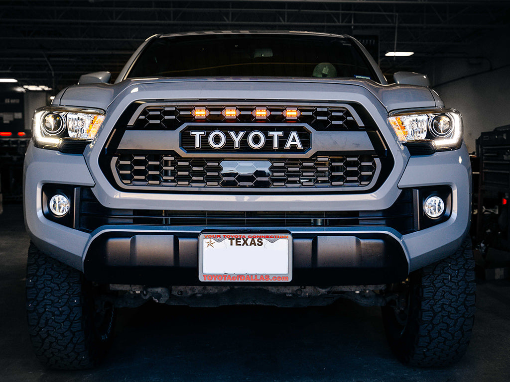 Cali Raised LED CR3688 Amber Tacoma Grille Lights, Four - image 9
