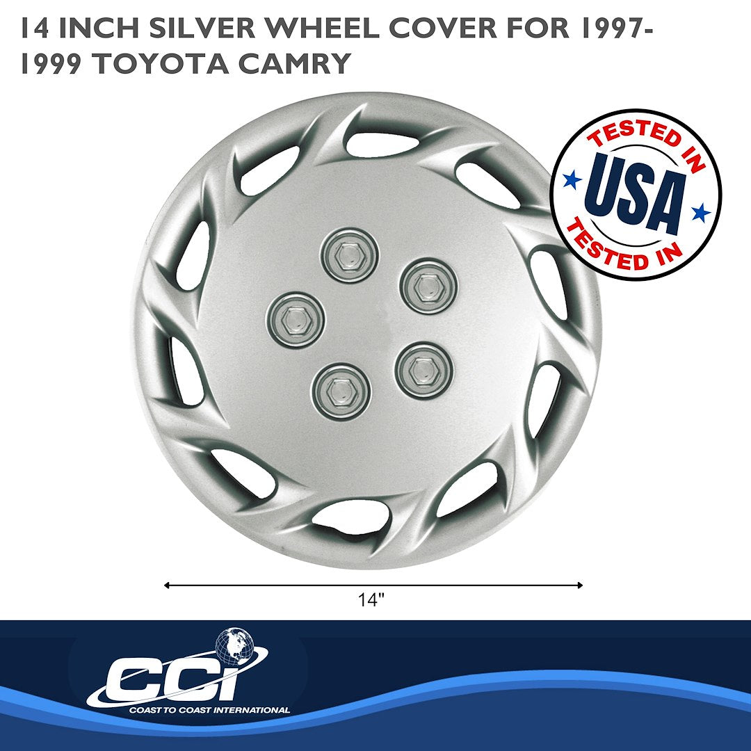 Coast To Coast B87714S Silver Camry Wheel Covers, Set of 4 - image 2