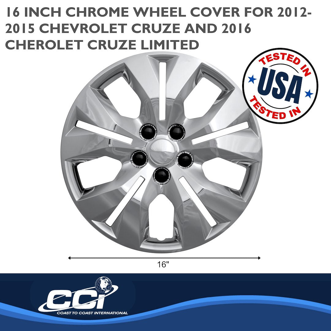 Coast To Coast 46716C Cruze Chrome Split-Spoke Covers - image 2