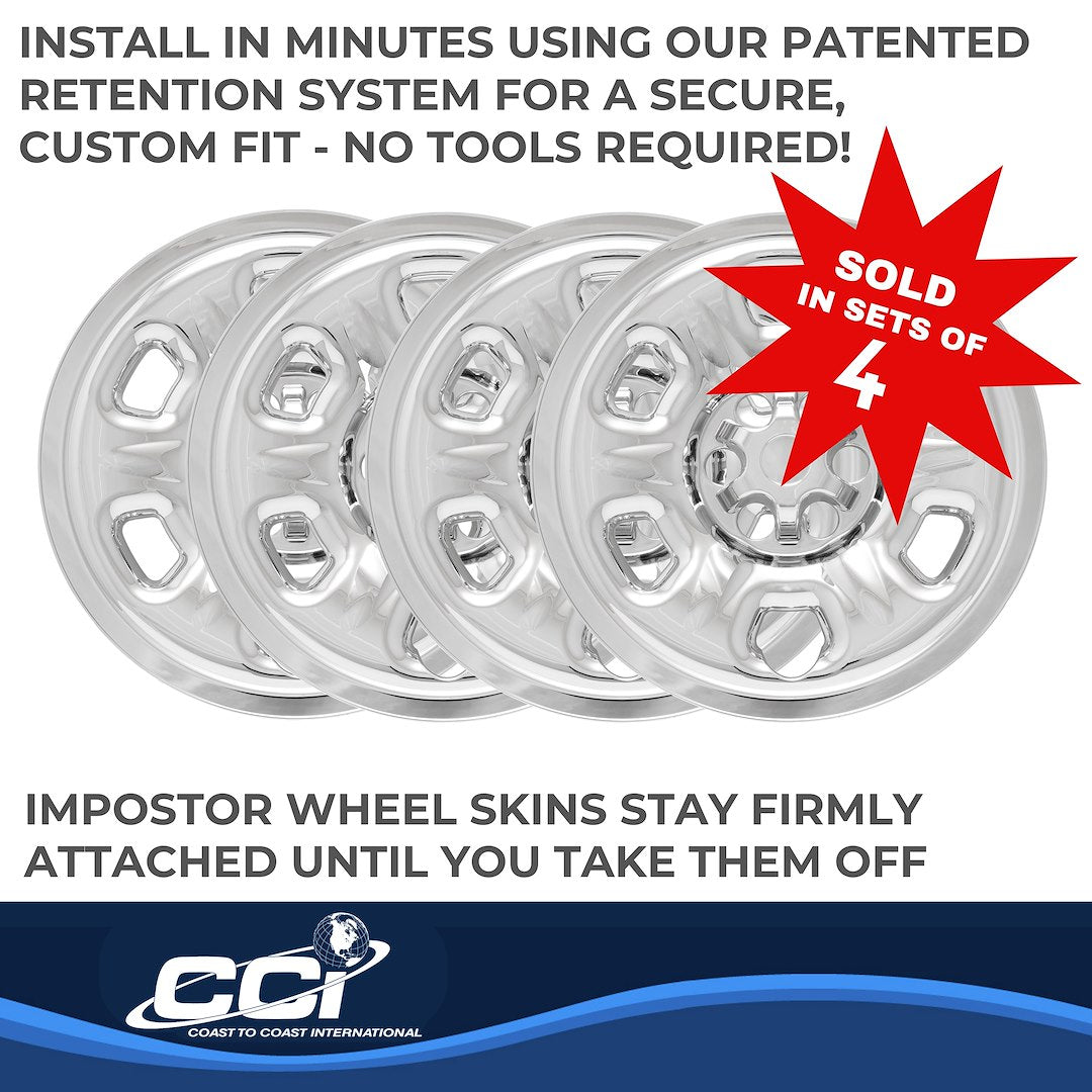 Coast To Coast IMP69XN Chrome 16-Inch Frontier Wheel Skin - image 5