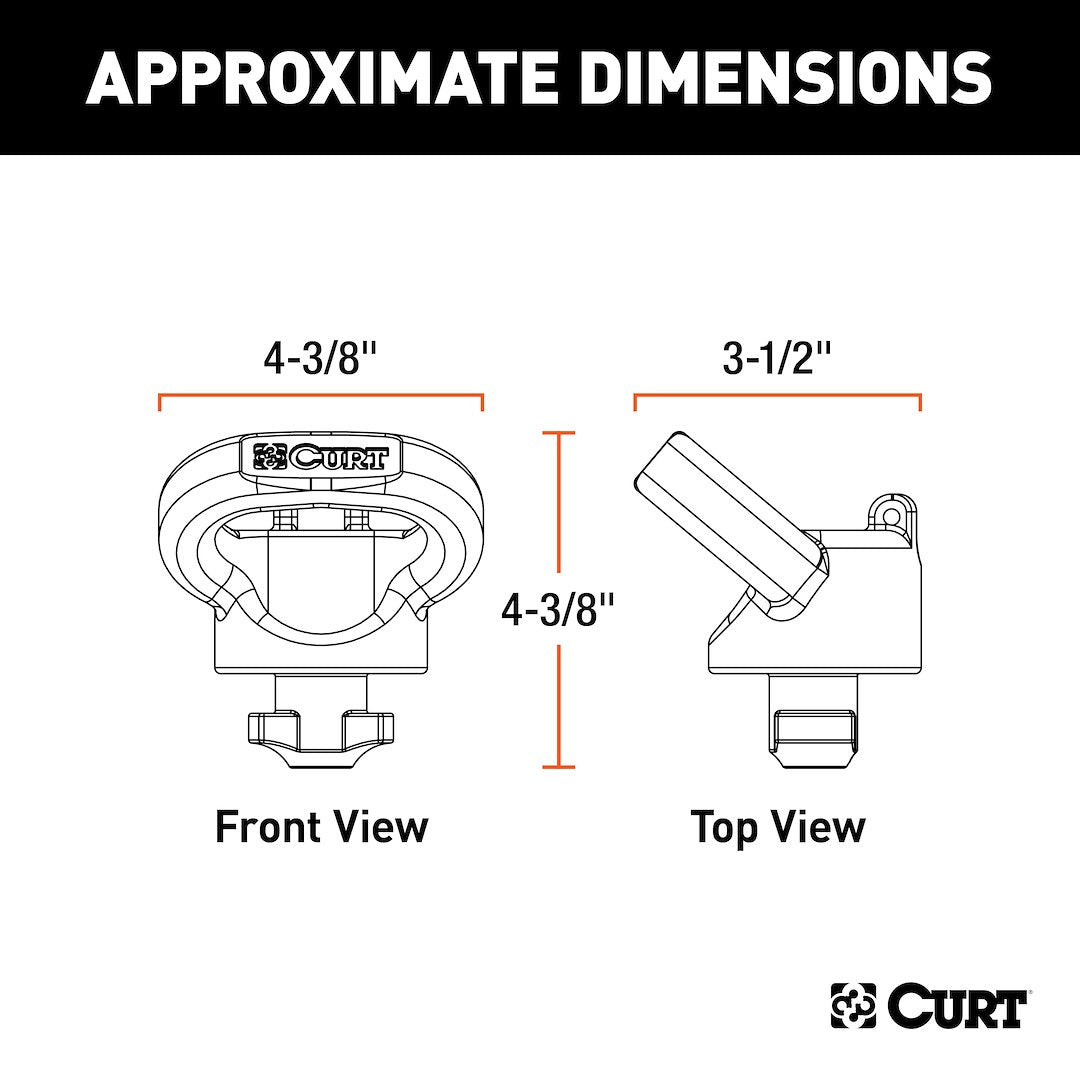 Curt 60617 Trailer Safety Chain Anchor - image 6