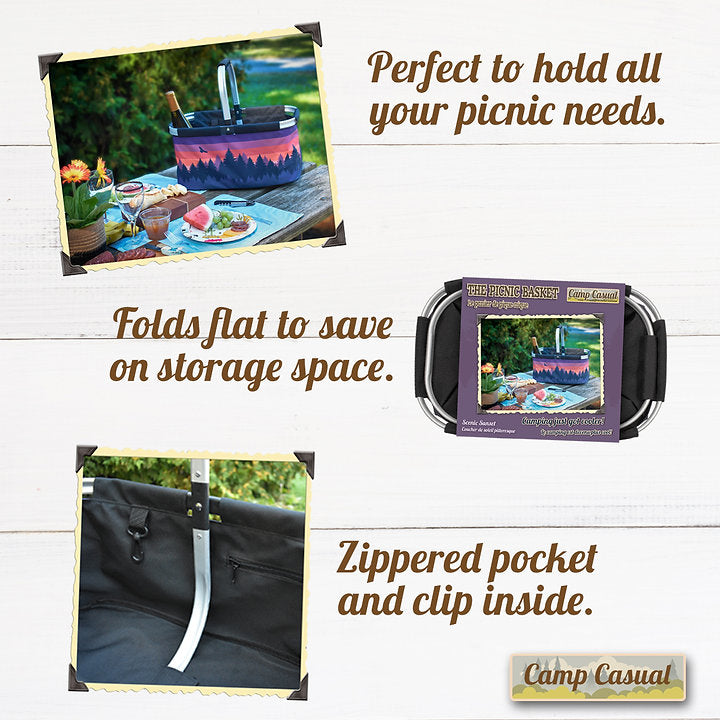 Camp Casual Cc-010ssb Picnic Basket - image 4