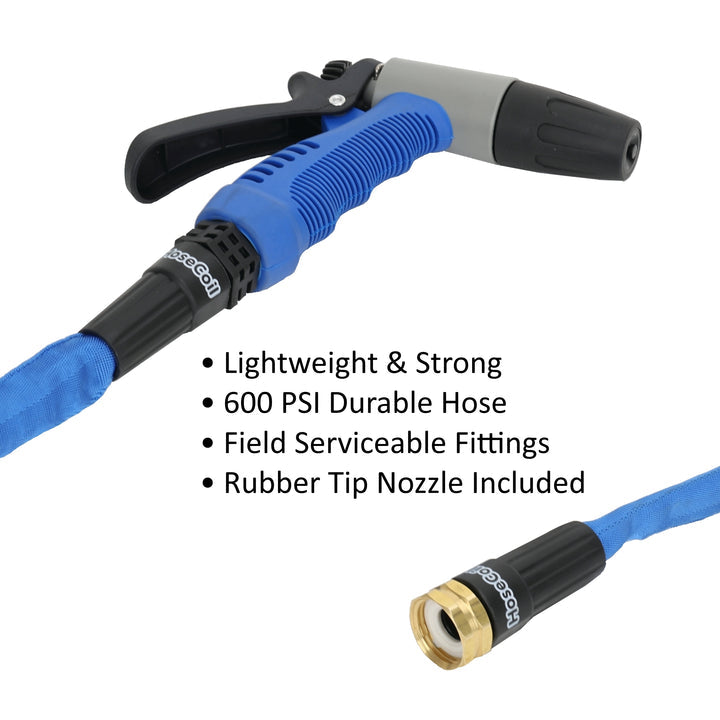 Hosecoil Hf25k 600PSI Flexible Washdown Hose Kit