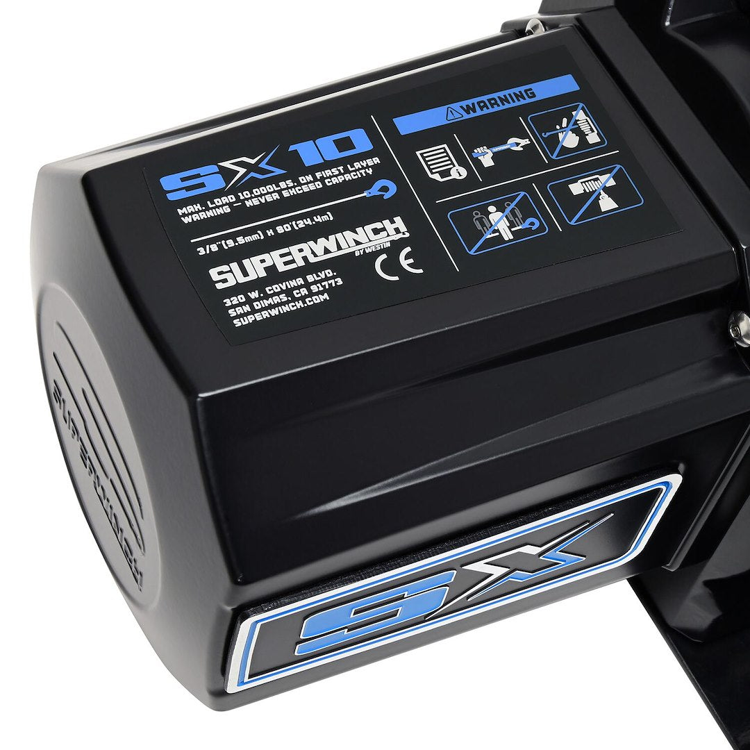 Superwinch 1710204 SX10SR 10,000-lb Synthetic Rope Winch
