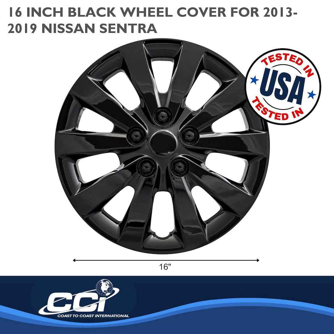Coast To Coast 52116BLK Sentra 16-Inch Black Covers