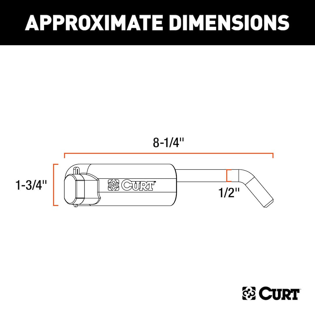 Curt 23256 Fifth Wheel Trailer Hitch Rail Pin - image 9
