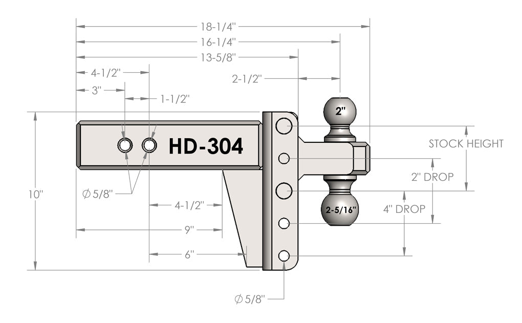 Bulletproof Hitches Hd304 Trailer Hitch Ball Mount - image 9