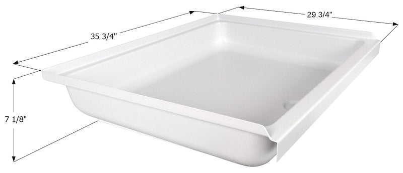 Icon 15460 SP3036 Receveur de douche pour VR 35-3/4" x 29-3/4" avec drain central