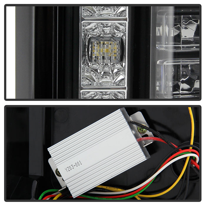 Spyder 5087294 Black LED Tail Light for Halogen-Model Applications