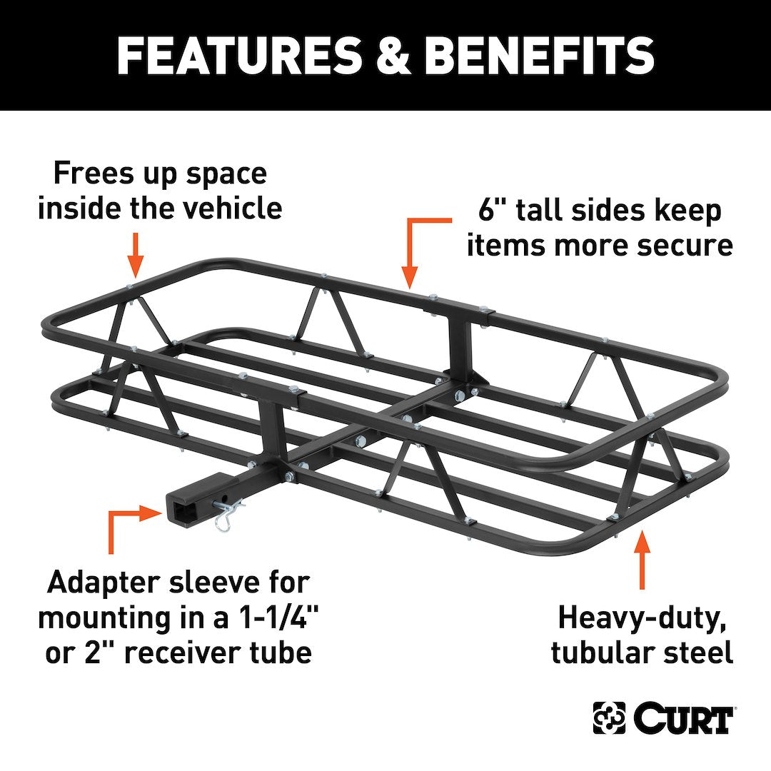Curt 18145 Trailer Hitch Cargo Carrier - image 2